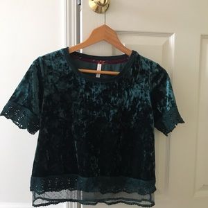 Dark green blouse
